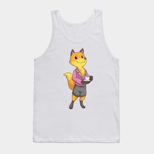 Fox as Secretary with Coffee Cup Tank Top